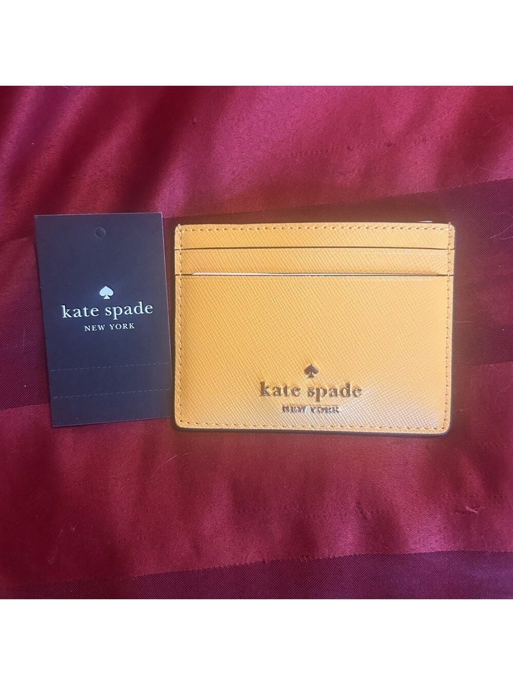 Kate Spade Vibrant Yellow Card Holder